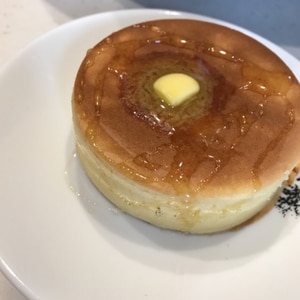 分厚いホットケーキ（牛乳パック型使用）